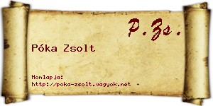 Póka Zsolt névjegykártya