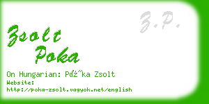 zsolt poka business card